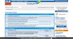 Desktop Screenshot of forum.quechoisir.org