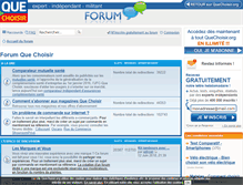 Tablet Screenshot of forum.quechoisir.org